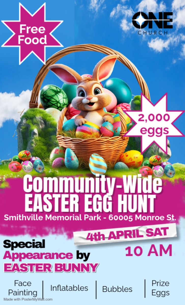 Community Wide Easter Egg Hunt April 4th